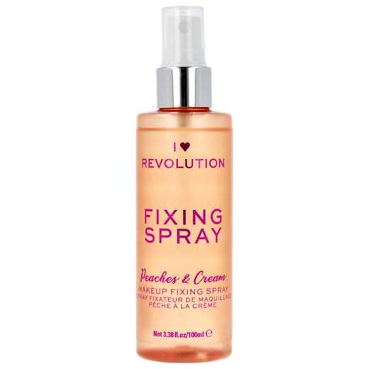 Makeup Revolution Fixing Spray Peaches & Cream Mgiełka Utrwalająca Makijaż 100 ml Revolution Twoja Perfumeria