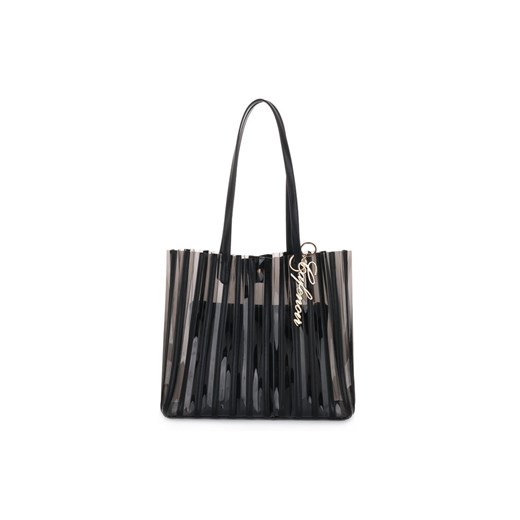 Shopper bag czarna Café Noir elegancka na ramię 