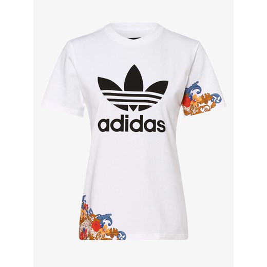 Bluzka damska Adidas Originals z napisem z okrągłym dekoltem 