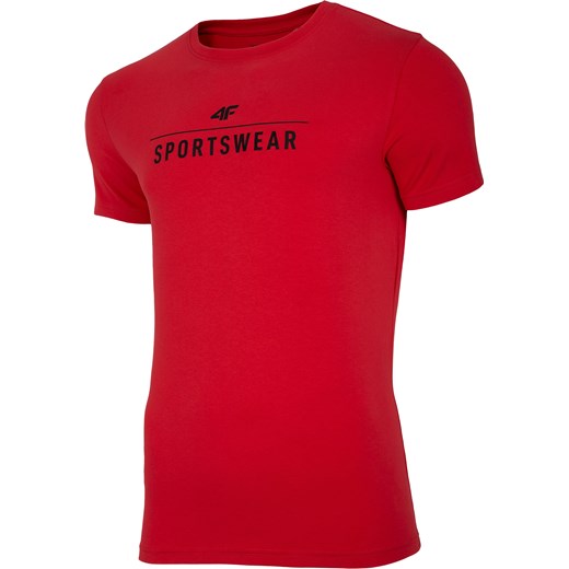 Koszulka T-shirt 4F TSM005 - czerwony (NOSH4-TSM005-62S) XXL promocyjna cena Military.pl