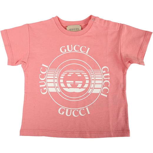 Gucci Koszulka Niemowlęca dla Dziewczynek, łososiowy, Bawełna, 2021, 12M 18M 24M 2Y 3Y 9M Gucci 3Y RAFFAELLO NETWORK