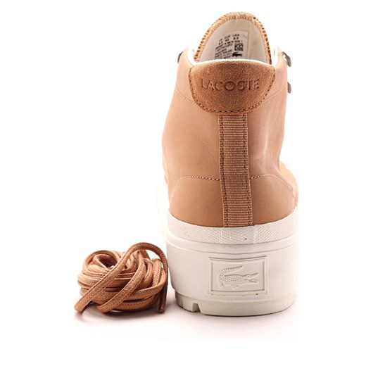 Skórzane sneakersy "Gripshot" w kolorze jasnobrązowym Lacoste 35,5 promocyjna cena Limango Polska