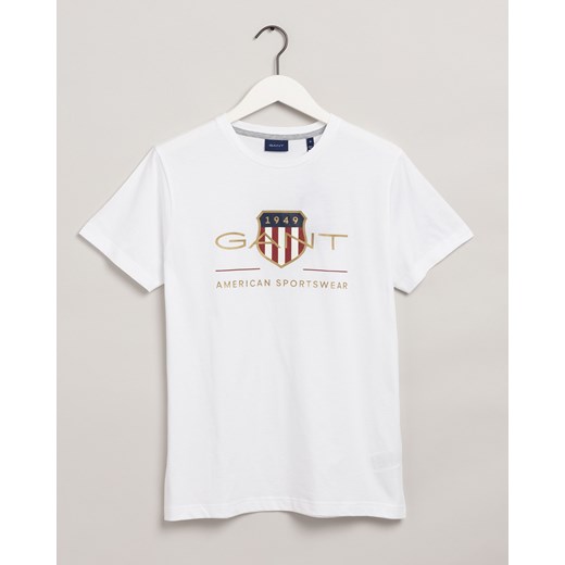GANT męski T-shirt z krótkim rękawem z motywem Archive Shield Gant L Gant Polska