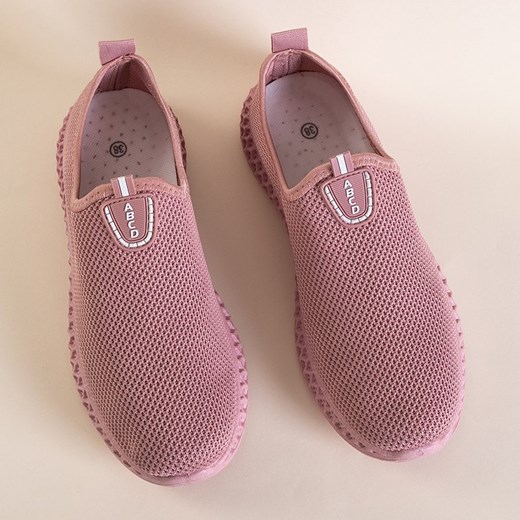 Różowe buty sportowe typu slip on Bruna - Obuwie Royalfashion.pl 39 royalfashion.pl