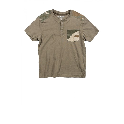 Grandad collar military t-shirt