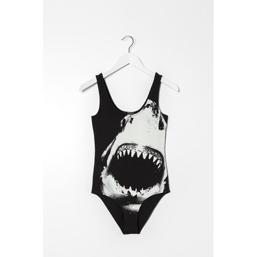 Monochrome "Shark" Print Bodysuit tally-weijl czarny nadruki