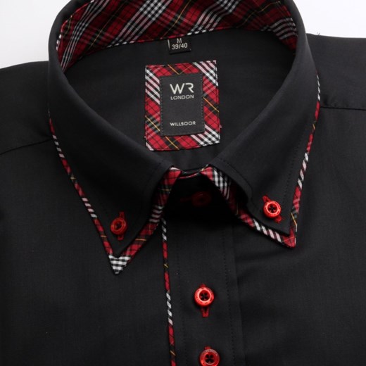 Koszula Slim Fit (wzrost 176-182) willsoor-sklep-internetowy czarny koszule