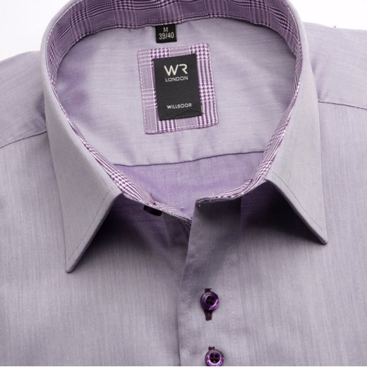 Koszula WR Slim Fit (wzrost 164-170) willsoor-sklep-internetowy fioletowy elegancki