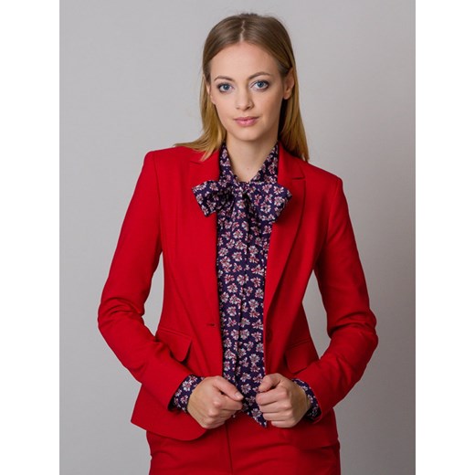Czerwona marynarka damska Willsoor 44 promocyjna cena Willsoor