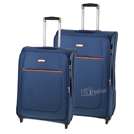 Modena zestaw walizek - niebieski apeks-pl niebieski zestaw