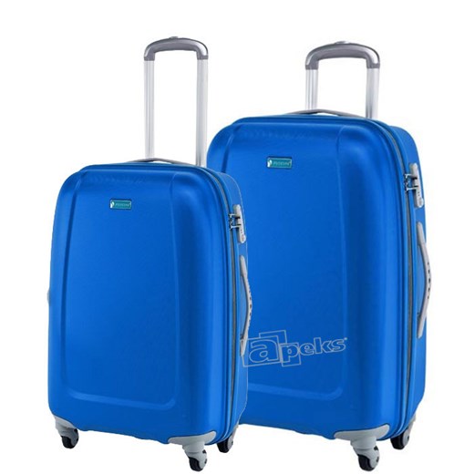 ABS01 zestaw walizek TSA M,L - niebieski apeks-pl niebieski zestaw