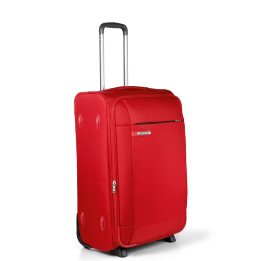 Titanium średnia walizka nylon TSA 71/83L - Czerwony apeks-pl pomaranczowy nylonowe