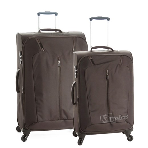 Siena Light zestaw walizek TSA L,M - brązowy apeks-pl szary zestaw