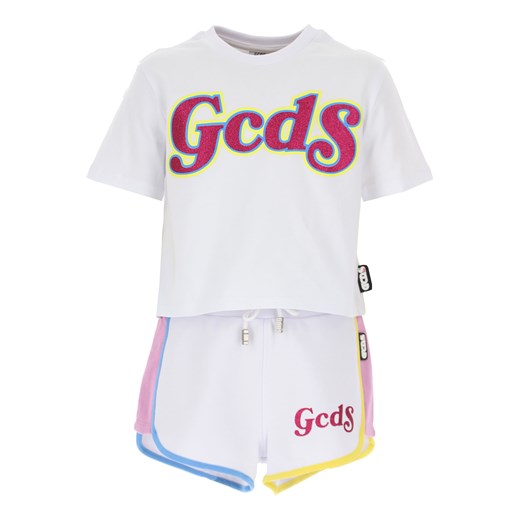 GCDS Koszulka Dziecięca dla Dziewczynek, biały, Bawełna, 2021, 10Y 12Y 4Y 8Y Gcds 4Y RAFFAELLO NETWORK