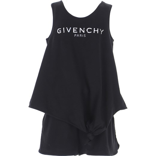 Givenchy Sukienka dla Dziewczynek, czarny, Bawełna, 2021, 10Y 12Y 14Y 4Y 5Y 8Y Givenchy 12Y RAFFAELLO NETWORK