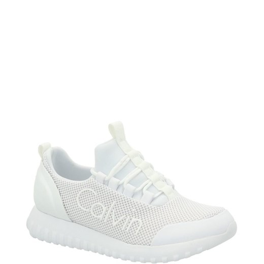Buty sportowe damskie Calvin Klein sneakersy skórzane wiązane 