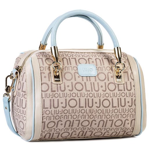 Torebka LIU JO - Bauletto M Ischia A14186 T6438 Sterling Blue 54309 - Beżowy eobuwie-pl bezowy kolorowe
