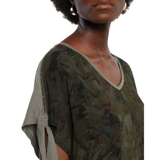 desigual - Desigual T-shirt Kobieta - TS STATEN ISLAND 21SWTKA3 - Zielony Desigual L Italian Collection