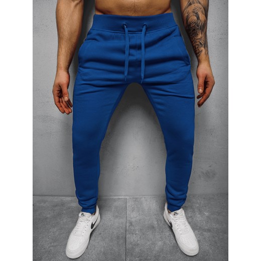 Spodnie dresowe męskie kobaltowe OZONEE JS/XW01Z ze sklepu ozonee.pl w kategorii Spodnie męskie - zdjęcie 111017762