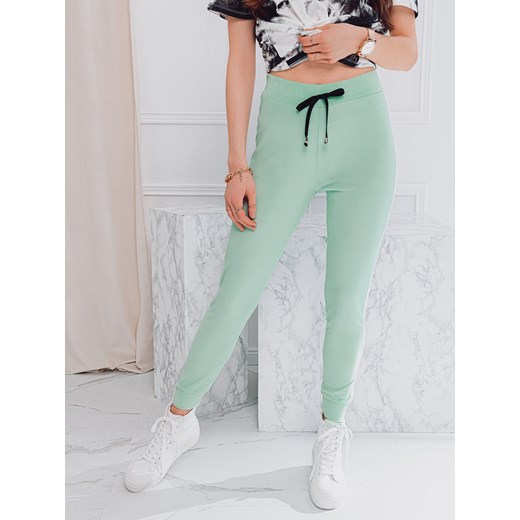 Zielone spodnie damskie Edoti.com 