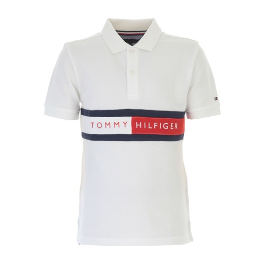 Tommy Hilfiger Dziecięce Koszulki Polo dla Chłopców, biały, Bawełna, 2021, 10Y 12Y 3Y 4Y 6Y Tommy Hilfiger 4Y RAFFAELLO NETWORK
