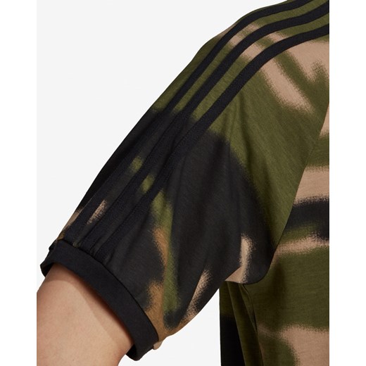 adidas Originals Camo 3-Stripes Koszulka Zielony Brązowy M okazja BIBLOO