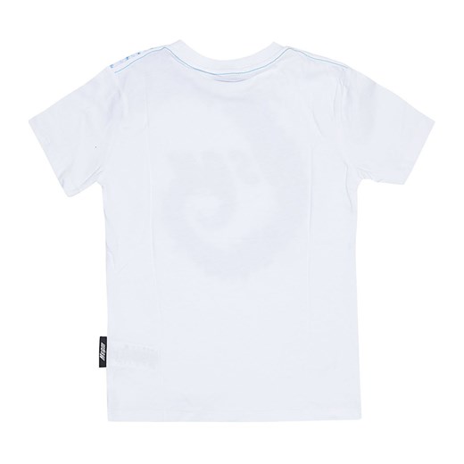 Biały t-shirt chłopięce MSGM z krótkimi rękawami 
