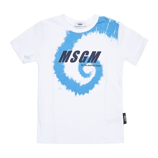 T-shirt chłopięce biały MSGM 