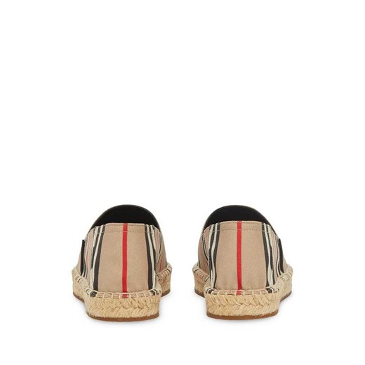 Espadryle damskie Burberry w nadruki na lato bez zapięcia