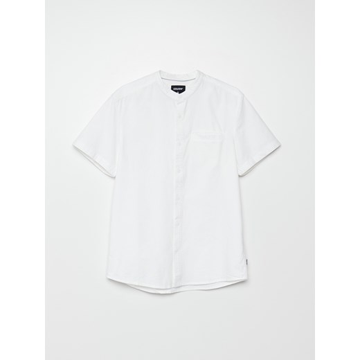 Cropp - Gładka koszula ze stójką - Biały Cropp L Cropp