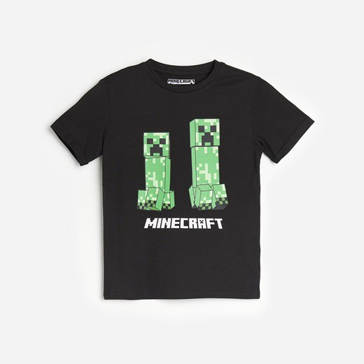 Reserved - Bawełniany t-shirt Minecraft - Czarny Reserved 170 Reserved