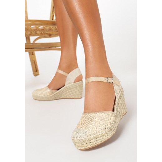 Espadryle damskie Multu eleganckie na koturnie 