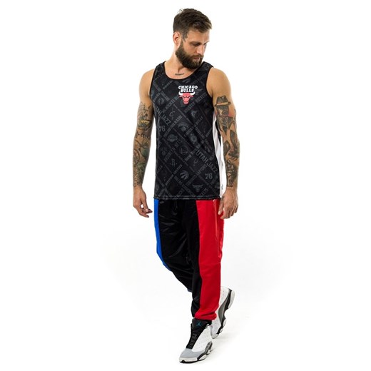 Koszulka męska New Era tank top NBA All Over Print Chicago Bulls black New Era XXL wyprzedaż matshop.pl