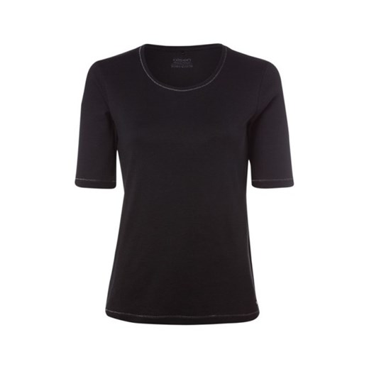 Bawełniany czarny T-shirt damski Basic 11100329 Czarny 38 Olsen 46 Olsen