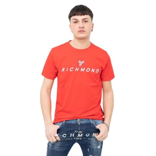 T-shirt męski Richmond z krótkim rękawem w stylu młodzieżowym 