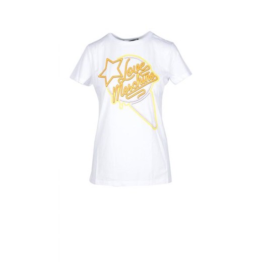 love moschino - Love Moschino T-shirt Kobieta - WH7_GLX-640118_Bianco - Biały Love Moschino 46 Italian Collection