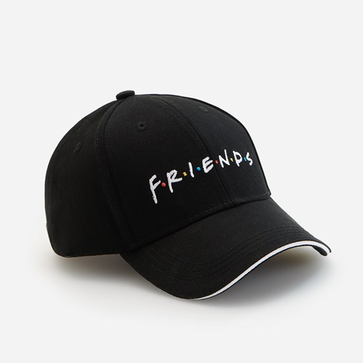 Reserved - Bawełniana czapka z daszkiem Friends - Czarny Reserved ONE SIZE Reserved promocja