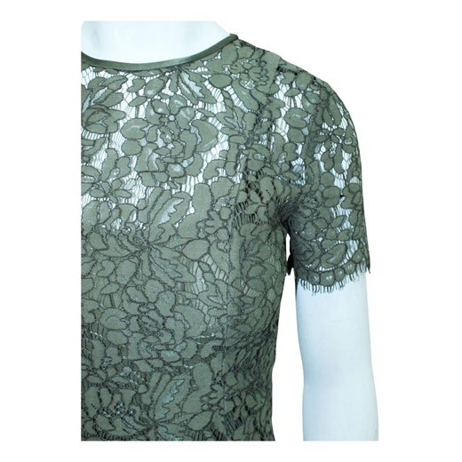 Green Maxi Lace Dress Diane Von Furstenberg Vintage 3XS - US 0 okazja showroom.pl