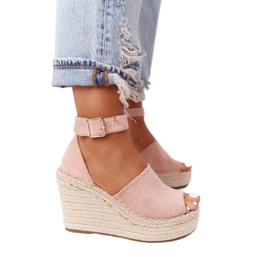 Espadryle damskie Msmg eleganckie zamszowe