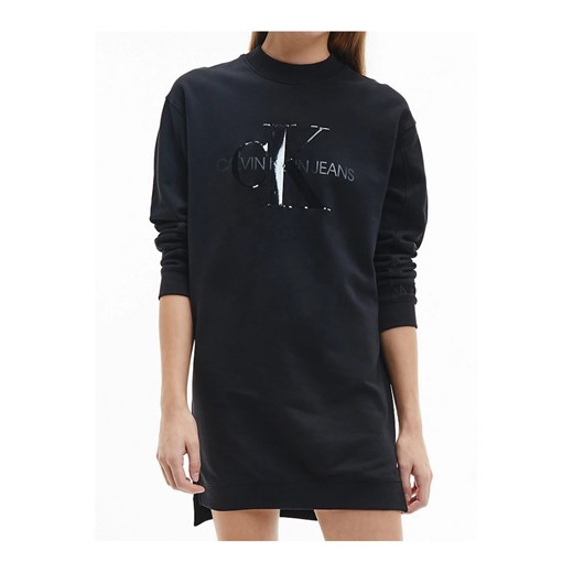 Calvin Klein Jeans Sukienka Damska Dresowa Total Monogram Czarny XS M okazyjna cena Mont Brand