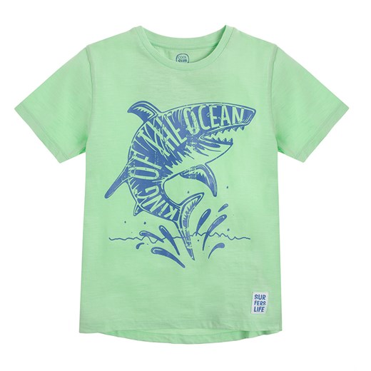 Cool Club, T-shirt chłopięcy, zielony, King of the ocean Cool Club 164 smyk