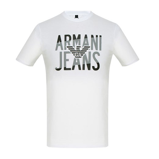 T-shirt męski Armani z krótkimi rękawami bawełniany 