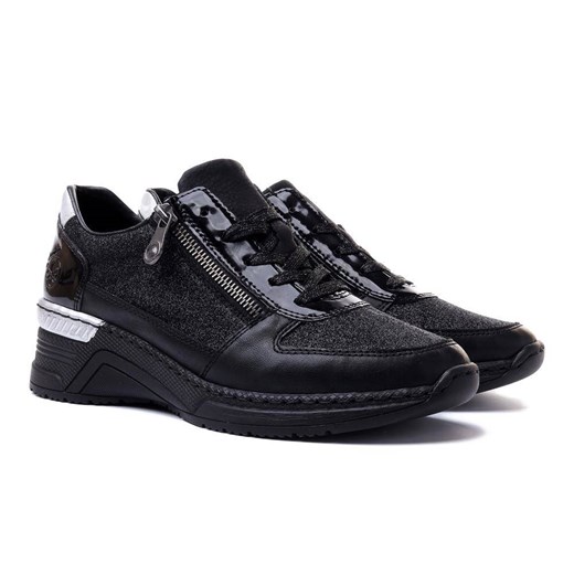 RIEKER N4313-00 sneaker black, półbuty damskie Rieker 38 e-kobi.pl