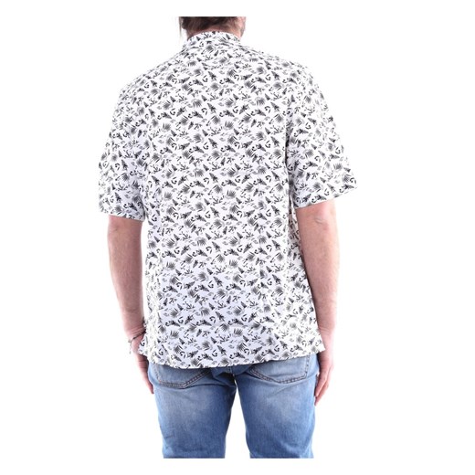 Koszula męska Paolo Pecora w abstrakcyjne wzory z krótkimi rękawami bawełniana 