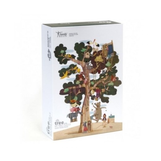 Puzzle - MY TREE cocoshki brazowy czubki