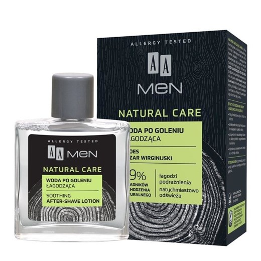 AA, Men Natural Care, łagodząca woda po goleniu, 100 ml smyk