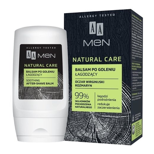 AA, Men Natural Care, łagodzący balsam po goleniu, 100 ml smyk