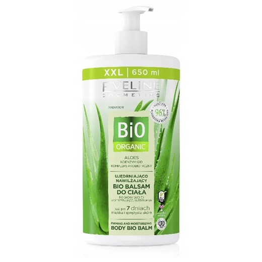 Eveline, Bio Organic, balsam do ciała ujędrniająco-nawilżający, aloes, 650 ml Eveline smyk