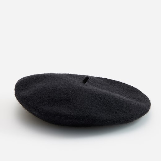 Reserved - Klasyczny wełniany beret - Czarny Reserved ONE SIZE Reserved promocyjna cena