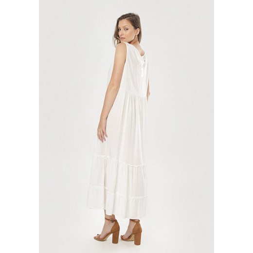 Biała Sukienka Dalivere L/XL okazja Born2be Odzież